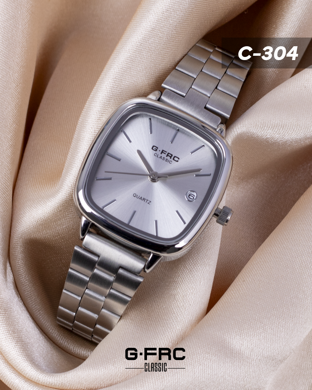 Reloj G-FORCE CLASSIC C304 con pulso inoxidable para dama