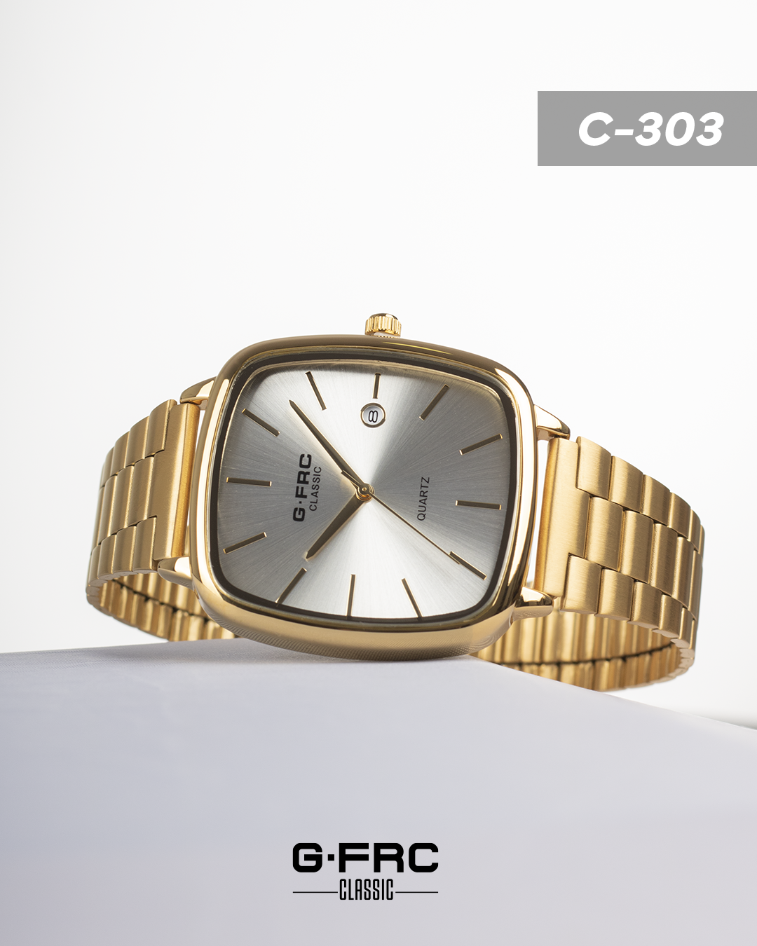 Reloj G-FORCE CLASSIC C303 con pulso inoxidable para hombre