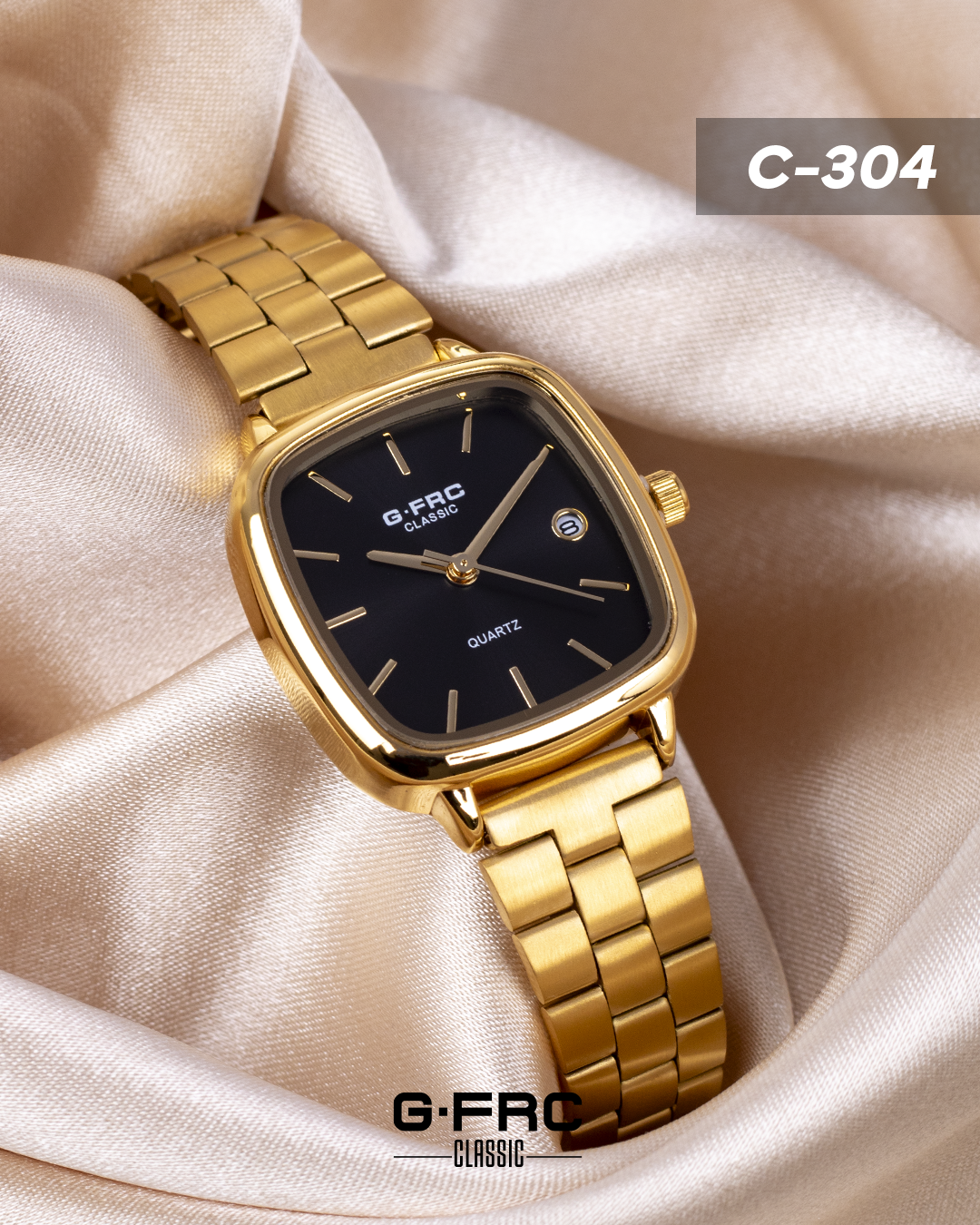 Reloj G-FORCE CLASSIC C304 con pulso inoxidable para dama