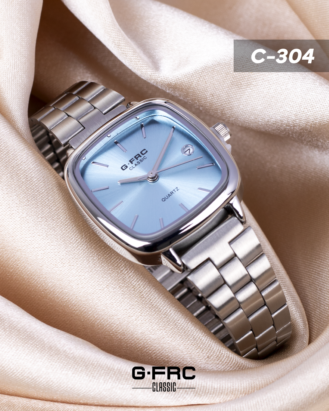 Reloj G-FORCE CLASSIC C304 con pulso inoxidable para dama