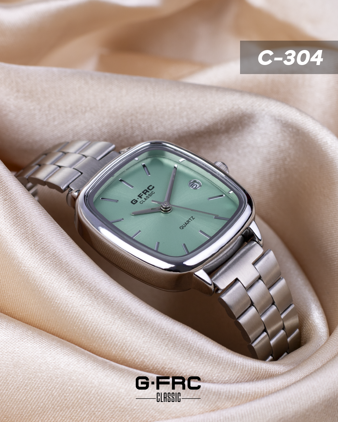 Reloj G-FORCE CLASSIC C304 con pulso inoxidable para dama