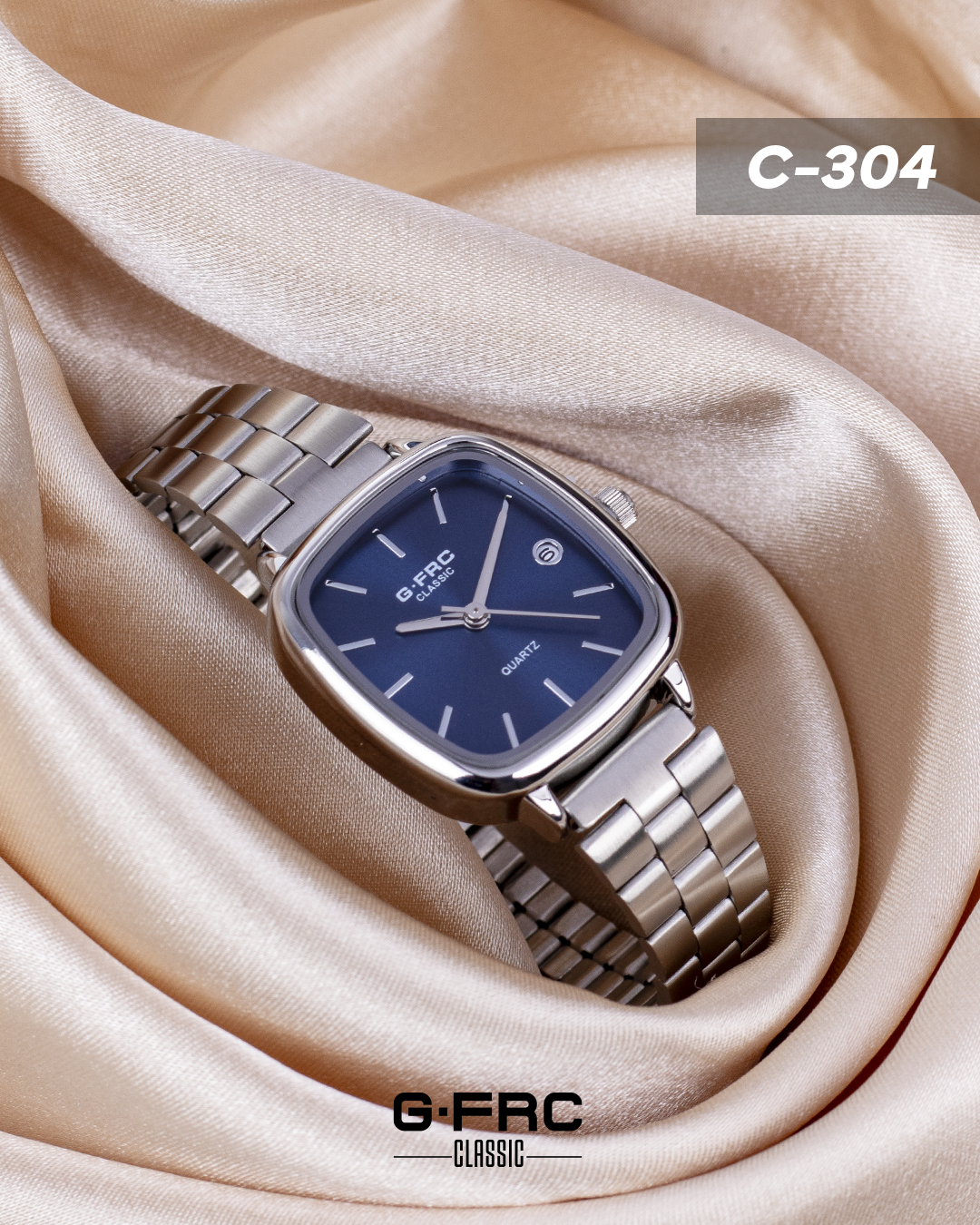 Reloj G-FORCE CLASSIC C304 con pulso inoxidable para dama