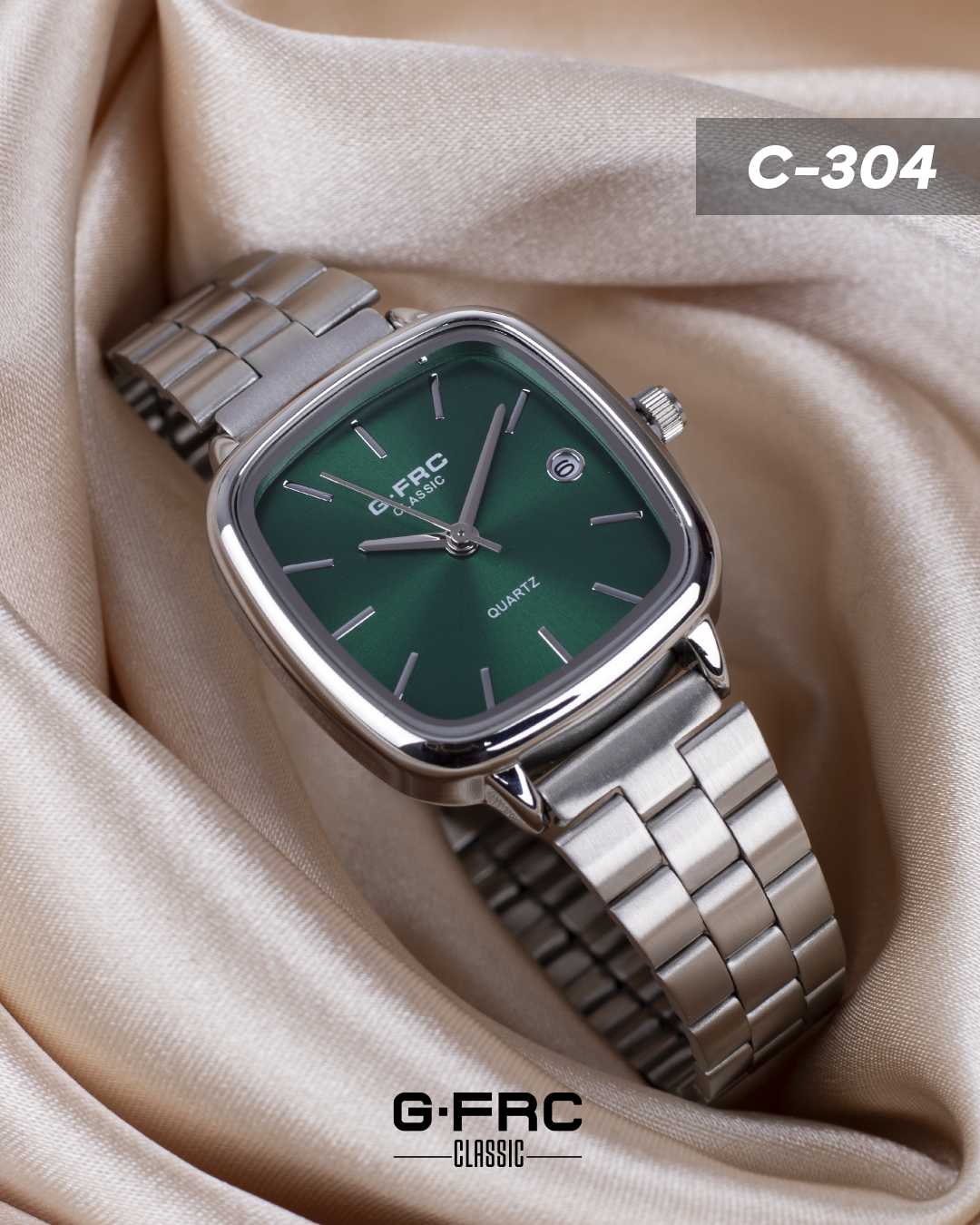 Reloj G-FORCE CLASSIC C304 con pulso inoxidable para dama