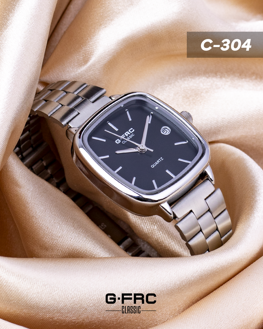 Reloj G-FORCE CLASSIC C304 con pulso inoxidable para dama