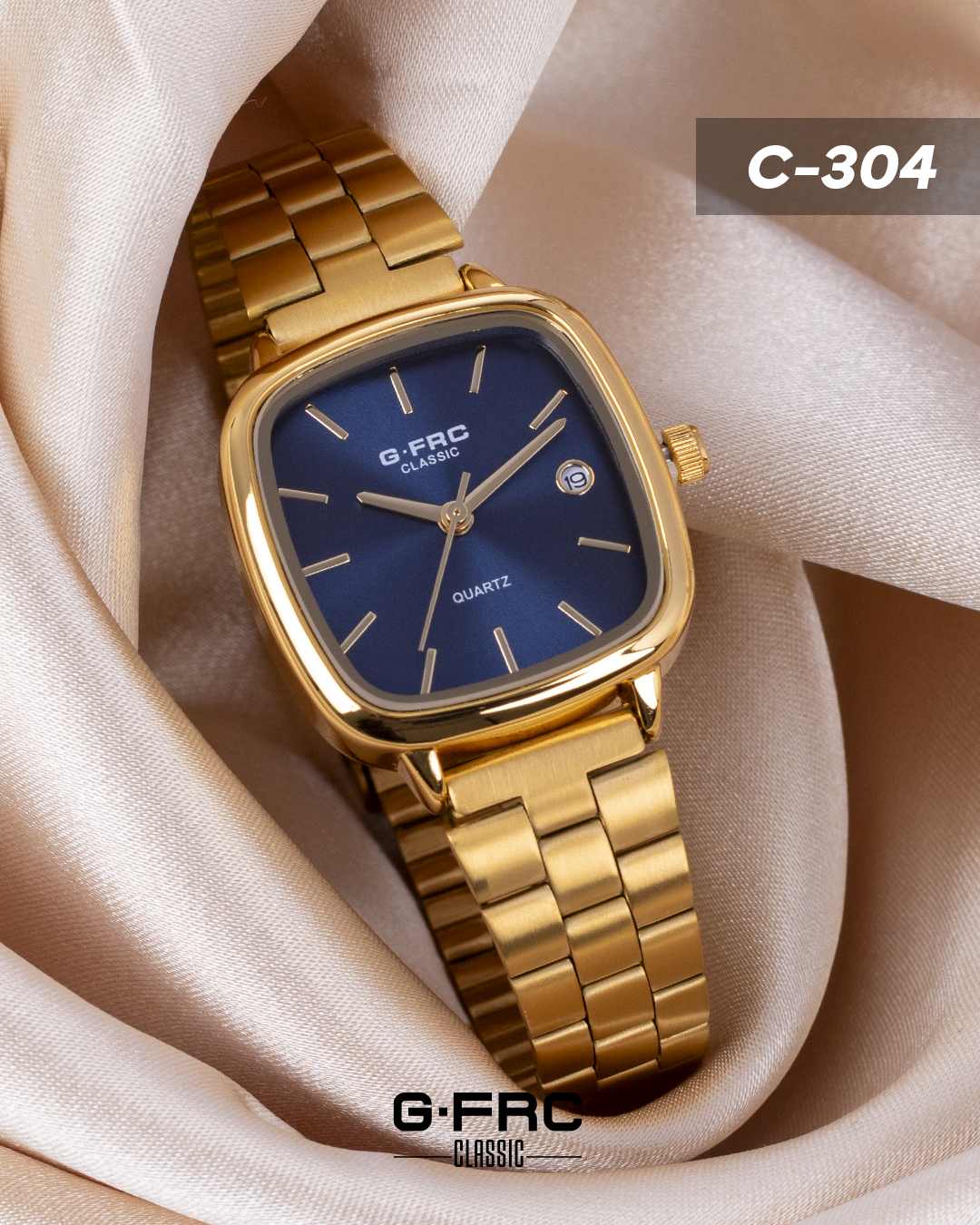 Reloj G-FORCE CLASSIC C304 con pulso inoxidable para dama