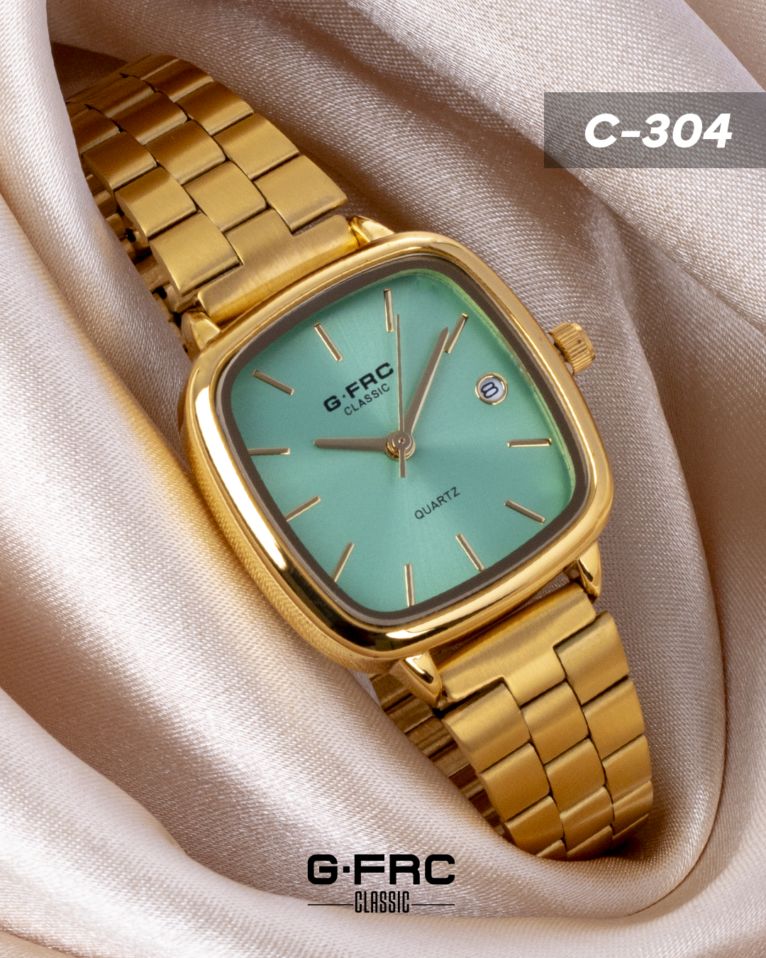 Reloj G-FORCE CLASSIC C304 con pulso inoxidable para dama