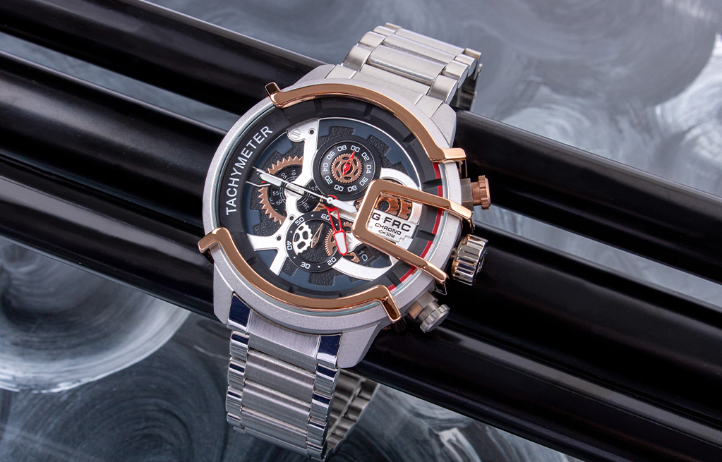 Reloj G FORCE CHRONO H3911G Metalico para hombre